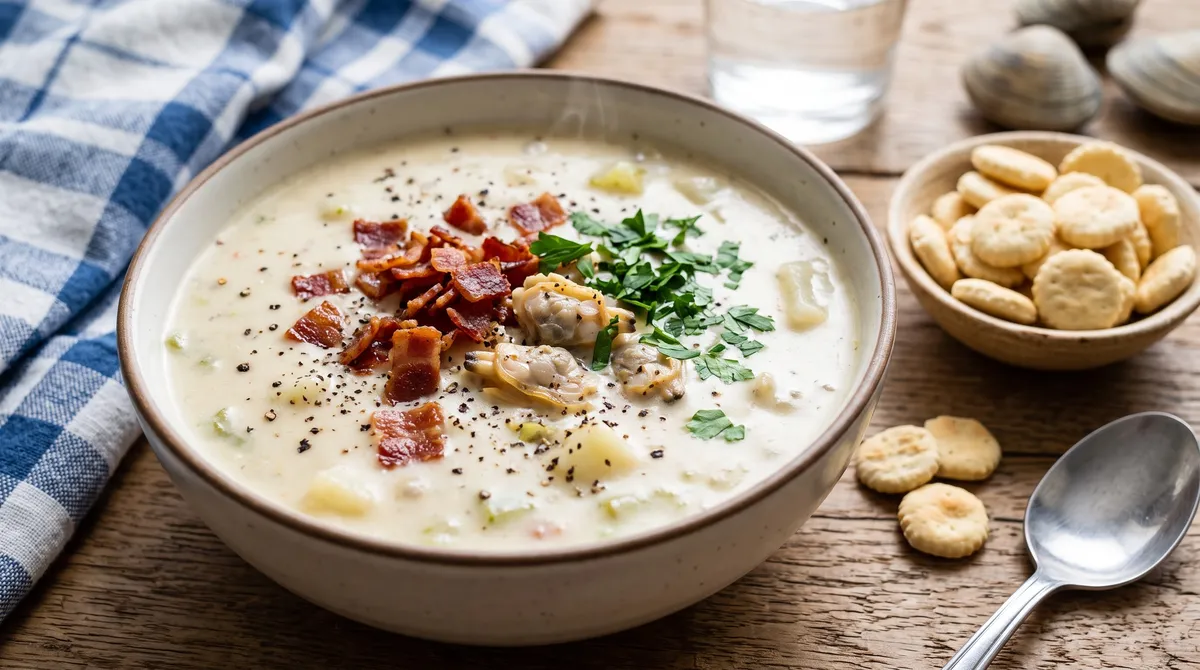 Новоанглийский сливочный суп «Клэм-чаудер» (Clam Chowder)